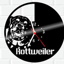 Relógio Parede Vinil LP ou MDF Rotweiller Cachorro 2