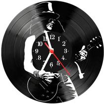 Relógio Parede Vinil LP ou MDF Slash Guitarra Guns Roses 1 - 3D Fantasy