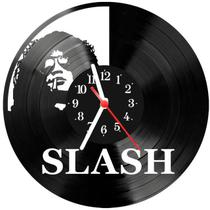 Relógio Parede Vinil LP ou MDF Slash Guitarra Guns Roses 2 - 3D Fantasy