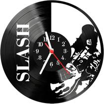 Relógio Parede Vinil LP ou MDF Slash Guitarra Guns Roses 3 - 3D Fantasy