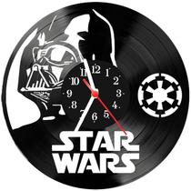 Relógio Parede Vinil LP ou MDF Star Wars 4