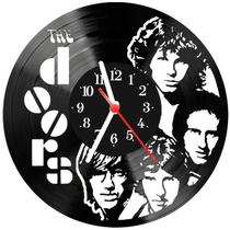 Relógio Parede Vinil LP ou MDF The Doors Rock Banda 3