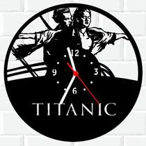 Relógio Parede Vinil LP ou MDF Titanic Filme Navio - 3D Fantasy