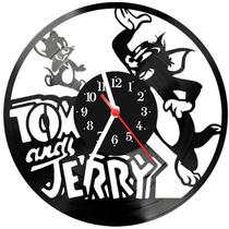 Relógio Parede Vinil LP ou MDF Tom E Jerry Desenho