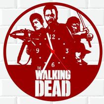 Relógio Parede Vinil LP ou MDF Walking Dead Serie 2