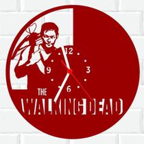 Relógio Parede Vinil LP ou MDF Walking Dead Serie 3