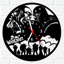 Relógio Parede Vinil LP ou MDF War Craft Jogo Game - 3D Fantasy