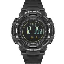 Relógio pedômetro masculino weide digital wa-9j001 - preto