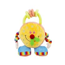 Relógio Pelúcia 24 Cm Altura Multicolor Com Pernas E Mãos