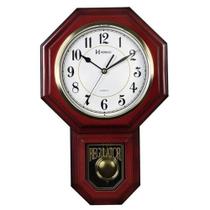 Relógio pêndulo clássico musaical com 16 músicas mecanismo step herweg mogno - Relogio