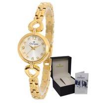 Relógio Pequeno Champion com Pedras Cravejadas Original