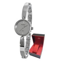 Relógio Pequeno Mondaine Feminino Prateado Original de Pulso