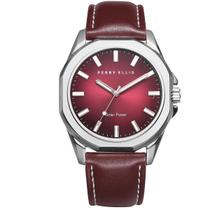 Relógio Perry Ellis em material vegano alimentado por energia solar 42 mm para homens Relógio Perry Ellis em material vegano alimentado por energia solar 42 mm para homens