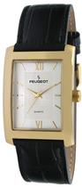 Relógio Peugeot Classic Dress Retangular de Couro Masculino 30x40mm Relógio Peugeot Classic Dress Retangular de Couro Masculino 30x40mm