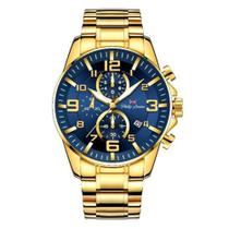 Relógio Phillip London Masculino Analógico Chelsea Blue Gold PL80125645MAZN