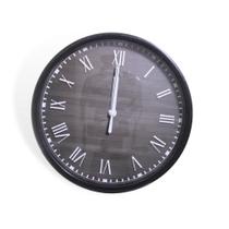Relógio Plástico De Parede Números Romanos 19cm