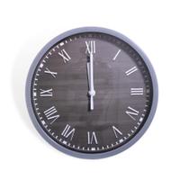 Relógio Plástico De Parede Números Romanos 19Cm - Majestic