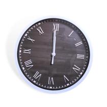 Relógio Plástico De Parede Números Romanos 19Cm