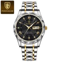 Relógio Poedagar 615 Masculino Estilo Executivo Calendário Duplo Aço Inox Resistente À Água Relógio Poedagar 615 Masculino Estilo Executivo Calendário Duplo Aço Inox Resistente À Água