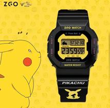 Relógio Pokémon Pikachu Sports Chronograph para homens à prova d'água
