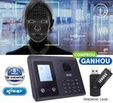 Relógio Ponto Reconhecimento Facial Biométrico Eletrônico KP-RE1032+ Pendrive 16gb