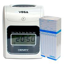 Relógio Ponto Vega com 200 cartões cartolina - HENRY