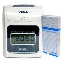 Relógio Ponto Vega Com 200 Cartões Cartolina - Henry