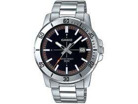 Relógio Prata Masculino Casio Collection MTP-VD01D-1E2VUDF-SC Relógio Prata Masculino Casio Collection MTP-VD01D-1E2VUDF-SC