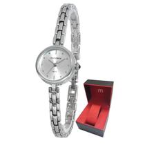 Relógio Prateado Feminino de Pulso Mondaine Original Classic