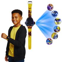 Relógio Projetor Batman Aventura no Pulso com 6 Imagens menino masculino Relógio Projetor Batman Aventura no Pulso com 6 Imagens menino masculino