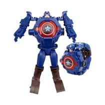 Relógio Projetor Eletrônico Infantil Marvel Heroes Homem-Aranha Capitão América Brinquedos Disney