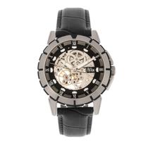 Relógio: pulseira de couro Reign Philippe Automatic Skeleton Dial Relógio: pulseira de couro Reign Philippe Automatic Skeleton Dial