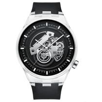 Relógio: pulseira de silicone de quartzo impermeável casual BUREI Fashion
