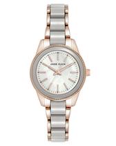 Relógio: pulseira feminina de resina Anne Klein, cinza, 30 m, resistente à água