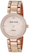 Relógio: pulseira feminina genuína com mostrador de diamante Anne Klein