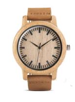 Relógio Pulso Bobobird Bambu Natural Leve