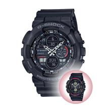 Relógio Pulso Casio G-Shock Masculino Analógico Digital Prova D Água 200 Metros Hora Mundial Resistente Choques Preto GA-140