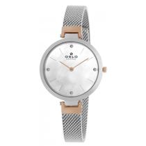 Relógio Pulso Feminino Oslo Madrepérola Slim