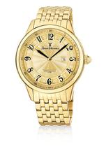 Relógio Pulso Jean Vernier Masculino Aço Dourado Jv01128