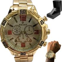Relógio Pulso Masculino Qualidade Premium + Caixa Exclusiva