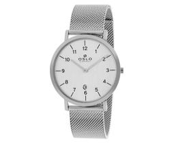 Relógio Pulso Oslo Prata Ultra Slim
