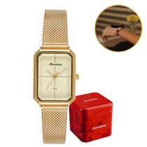 Relógio Quadrado Feminino Analógico de Pulso Mondaine Relógio Quadrado Feminino Analógico de Pulso Mondaine