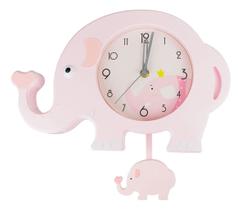 Relógio Quarto Infantil Bebê Menino Menina Elefante 21x34 Relógio Quarto Infantil Bebê Menino Menina Elefante 21x34