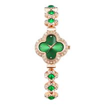 Relógio Quartz Diamond Incrustado à Prova d'água 27mm - Dourado e Verde Relógio Quartz Diamond Incrustado à Prova d'água 27mm - Dourado e Verde