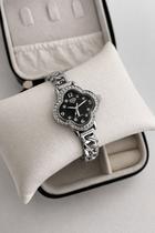 Relógio Quartz Feminino trevo com strass fecho joia Relógio Quartz Feminino trevo com strass fecho joia