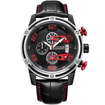 Relógio Quartz Retro Strap Masculino megir cronógrafo militar