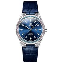 Relógio Quartzo Feminino com Strass Design Clássico Display luminoso Impermeavel