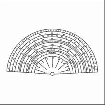 Relógio Radiestésico 22X x EM PVC 24x24 CM