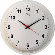 Relógio Redondo Branco Fundo Liso 28Cm
