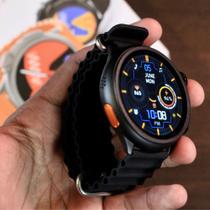 Relógio Redondo Smartwatch HW3 Ultra Max Com Película